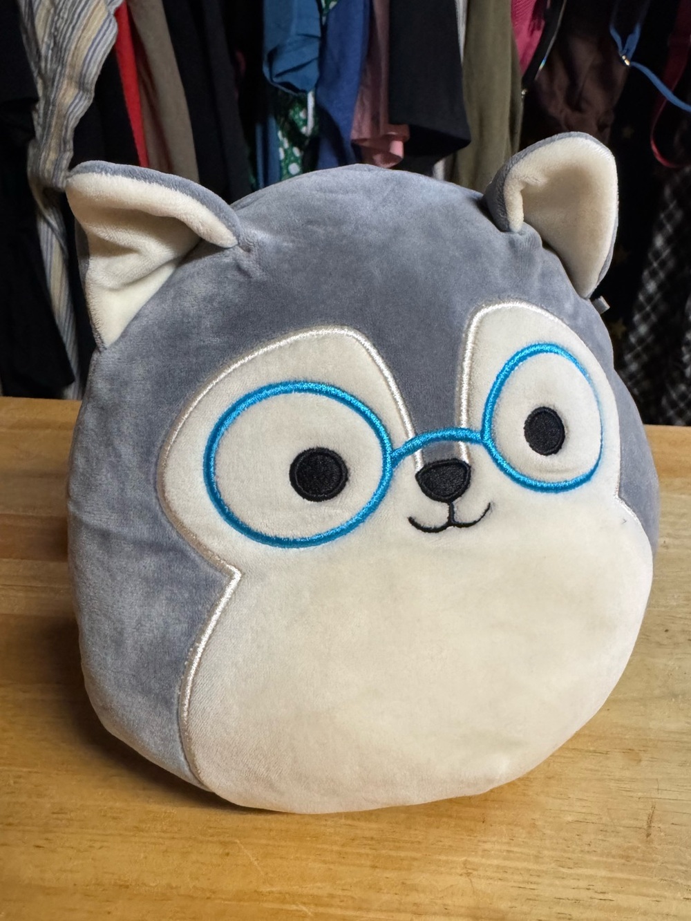 Ryan Plush Husky with Blue Glasses Squishmallow